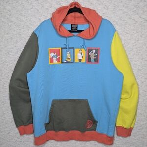 BoxLunch Jujutsu Kaisen Blue and Orange Hoodie Sz XL